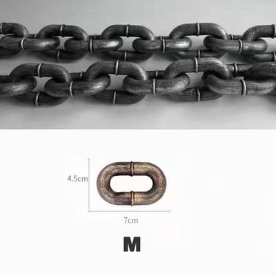 Chaîne de Traction pour Laisse de Chien Pour Chiens Chaîne en Fer Simulation Amusante Chaîne Épaisse en Plastique pour Chien Corde de Traction Fournitures pour Animaux de Compagnie Accessoires pour Chiens (as the picture,150cm (59in))