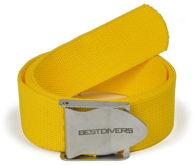 Best Divers - Duikriem - Loodgordel - Geel