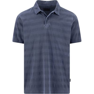 Fynch-Hatton Polo Striped Cotton Jacquard Navy / male