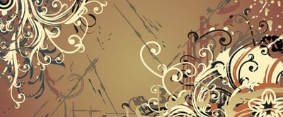 Fotobehang Flowers Abstract Paint | PANORAMIC - 250cm x 104cm | 130g/m2 Vlies