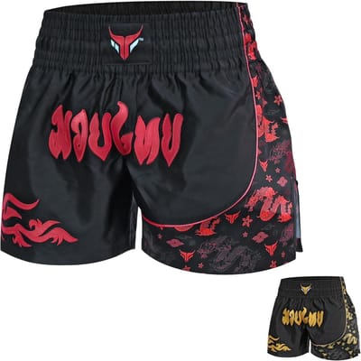 Korte Kickboksshort voor Heren - Muay Thai & MMA Vechtsport Training
