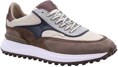 Floris Van Bommel Sfm-10207 Noppi Sneakers - Textiel - Heren - Bruin - Maat 41⅓