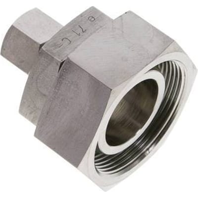 12S & 38S RVS Rechte Snijringkoppeling Draaidoorvoer 315bar FKM O-ring en Afdichtconus ISO 8434-1
