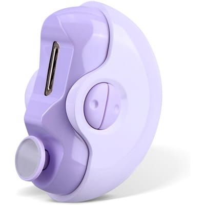 2 in 1 Elektrische Nagelknipper Automatische Nagelknippers Ergonomische Vingernagelknipper met Nagelafvalopslag voor Baby's Kinderen paars