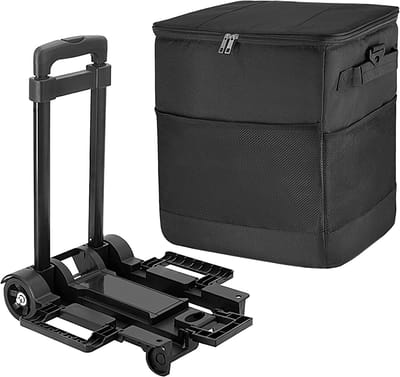 Opvouwbare Koelbox - Reis Koeltas - Outdoor Picknick - Waterdicht Oxford Doek - 95.5x35x28cm - Zwart
