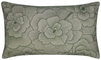 Rosanna Kussen geborduurd donker groen 30x50cm