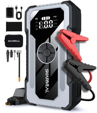Carsa Jumpstarter met compressor - 1500A / 18.800 mAh - 5-in-1 starthulp