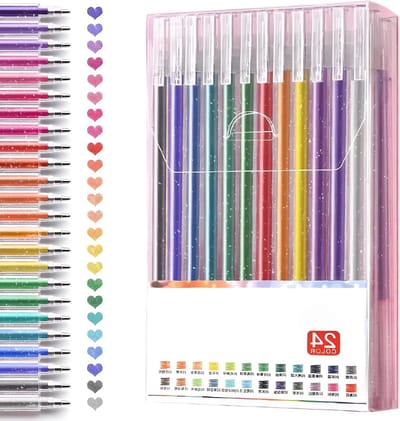 Kleurpotloden set van 24 met verschillende tinten voor tekenen, kleuren en creatief gebruik