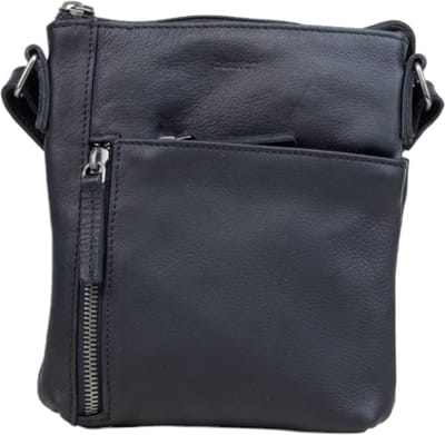 DSTRCT Preston Park Crossbodytas Kleine Dames - Leer - Zwart