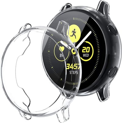 YPCd® Samsung Galaxy Watch Active Siliconen Case - Transparant - 40mm - 360 bescherming