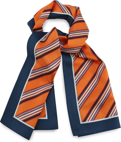 JB Collection - Sjaals - sjaal London Connection langwerpig - rood / grijs / marineblauw / wit