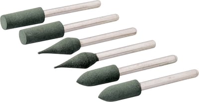 Silverline Rubberen polijstkoppen set - 6 mm diameter - 6-delig - veelzijdig gebruik