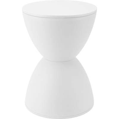 Tabouret en Forme de Sablier Plastique Moderne Simple Style Nordique Ménager Tabouret Rond pour Salle de Bain blanc