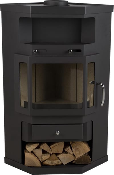 Livn Houtkachel Falun - 99 x 65 x 52 cm (hxbxd) - Warmtecapaciteit: 9 kW - Geschikt voor ruimtes tot 125 m³
