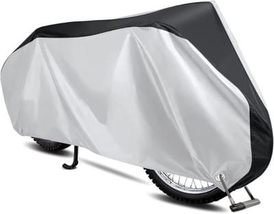 SVN® Motorhoes - Scooterhoes - Waterdichte Motorhoes Windbestendig - Zwart/Zilver - 200cm x 70cm x 110cm