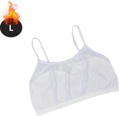 Bovista BH Zonder Beugel - Zonder Bandjes - Push-up Bh's - Comfort Beha - Comfortabel - Sexy - Wit - Maat L
