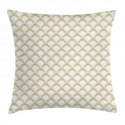ABAKUHAUS Art Deco Kussenhoes – 60x60 cm – Dubbelzijdig bedrukt – Met rits