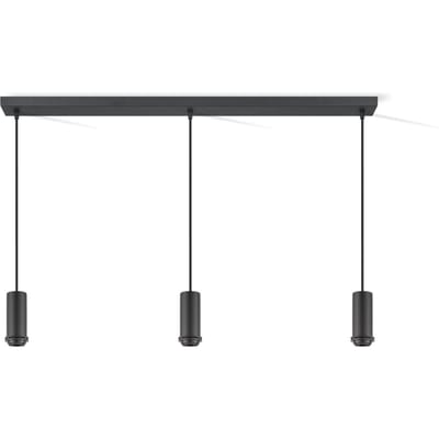 Home Sweet Home - Moderne verlichtingspendel Pendel Xxl voor lampenkap - Zwart - 98/9.5/137.5cm - 3 lichts hanglamp gemaakt van Metaal - geschikt