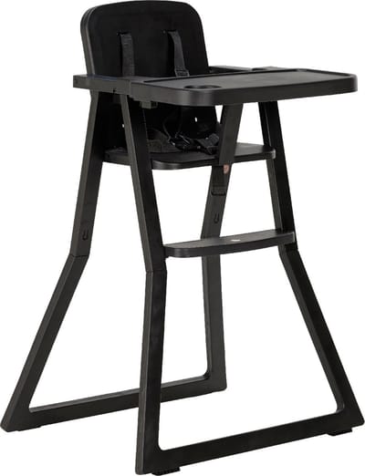 Puck Plain Kinderstoel - Zwart