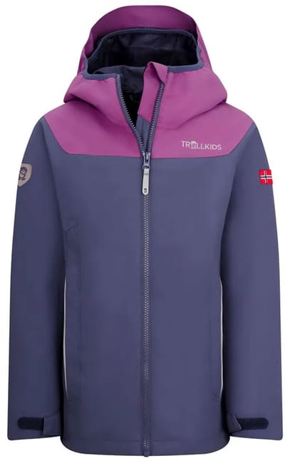 Trollkids Bergen Jas Paars,Roze 98 cm Jongens,Meisjes