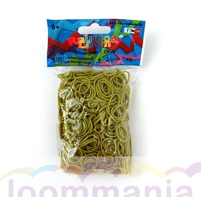 Rainbow Loom Olijfgroen 600 st.