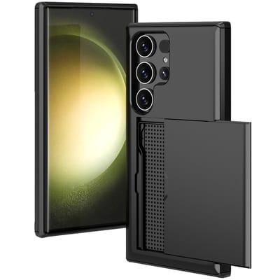 imoshion Hoesje met Pasjeshouder - Geschikt voor Samsung Galaxy S24 Ultra - Zwart