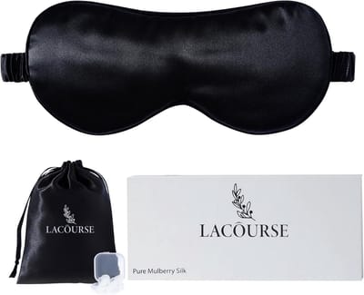 Zijden Oogmasker voor Slaap - Luxe 100% Moerbeizijde, Verduisterend en Comfortabel Met Elastische Band