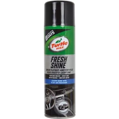 Turtle Wax GL Fresh Shine New Car - Herstelt snel en gemakkelijk glans - Voor alle kunststof onderdelen - Langdurige antistatisch - Stoot stof & vuil af - 500ml