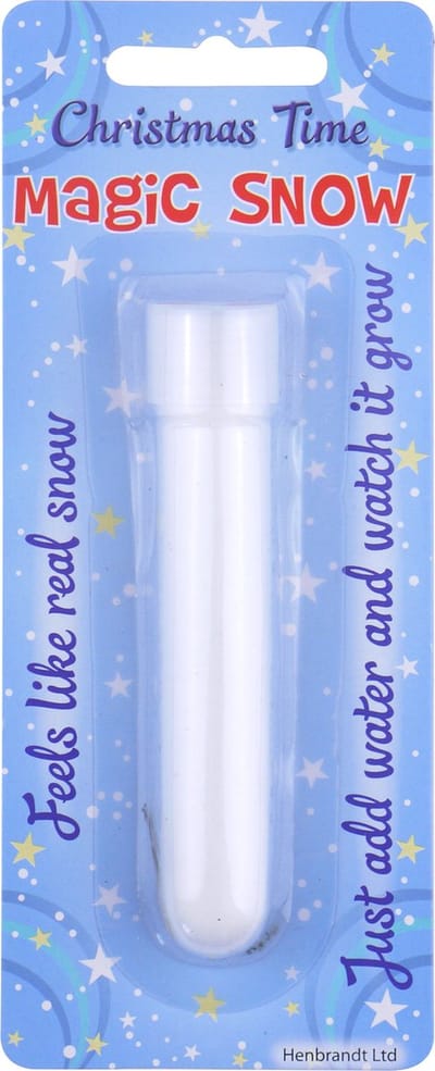 Henbrandt magisch sneeuw - tube 12 gram voor 1 liter sneeuw - zelf sneeuw maken