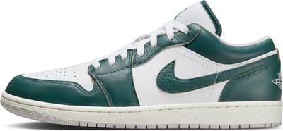 Air Jordan 1 Low SE Geoxideerd Groen Heren Sneakers Wit Zeil FQ7687-300 47.5 white