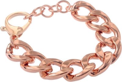 Behave – Armband – Gourmetschakel roségoud – 20+4 cm – Statement piece