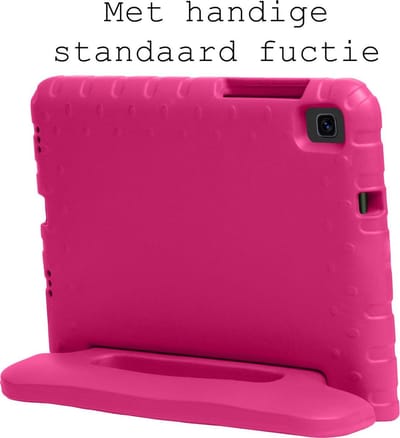 Hoesje Geschikt voor Samsung Galaxy Tab A7 Lite - Kinderhoes Shockproof Bumper - Kidsproof Case - Tablet Hoes - Kinder Hoes Cover - Roze
