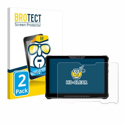 BROTECT - Screenprotector voor Dell Latitude 7230 Rugged Extreme - Folie Beschermfolie transparant 2 Stuks