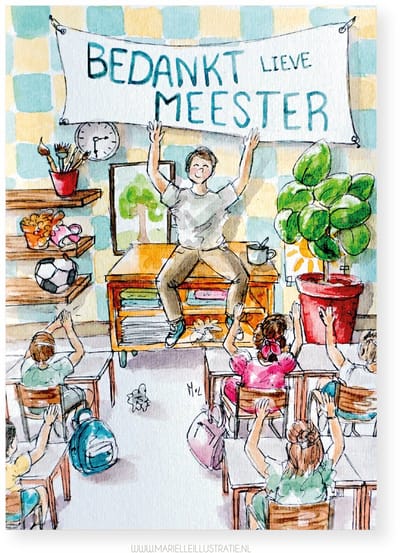 Bedankt lieve meester!