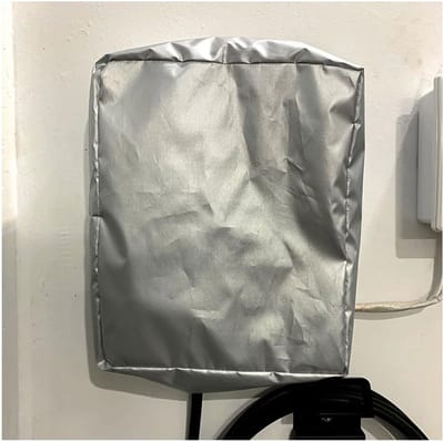 Allecto - Waterdichte wandafdekking - Beschermhoes voor laadstation - Zilver - Oplader buiten - Geschikt voor elektrische voertuigen - Modelnummer ...