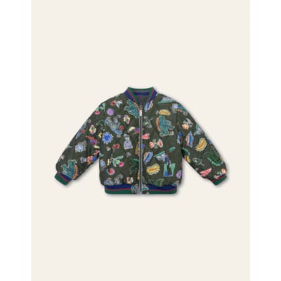 Oilily Callum Omkeerbare Jas- maat116/6yr Rifle Groen