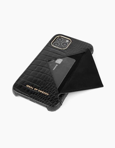 iDeal of Sweden Statement Case Flap Pocket voor iPhone 11 Pro/XS/X Neo Noir Croco - Flap Pocket
