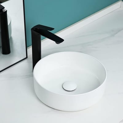 Ronde Keramische Wastafel voor Badkamer - Bovenliggend Model
