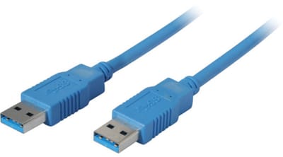 USB naar USB kabel - USB3.0 - tot 0,9A / blauw - 1,8 meter