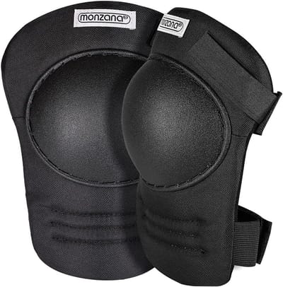 Kniebeschermers Paar - Werk Kniekussens - Veilig Klussen - Robuuste PVC Shell - Traploos Verstelbaar - Zwart