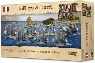Marine Vloot Set - Historische Schepen - Strategische Spellen - Gedetailleerde Miniatuur - 8 x 12 inch - Zwart
