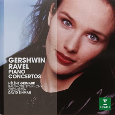 CD GERSHWIN, RAVEL, HÉLÈNE GRIMAUD, BA - Pianoconcerten 0825646333110 Erato 2014 Europa Klassiek Gebruikt brown