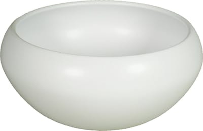 Floran Bloempot Rian - schaal - mat wit - keramiek - 26 x 12 cm - plantenpotten binnen