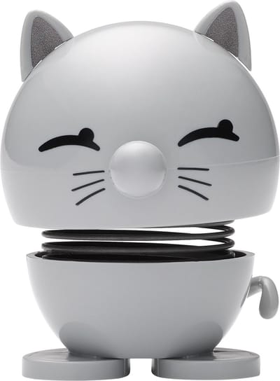 Hoptimist Cat Hoptimist 5,5 x 5,9 x 7,3 cm Lichtgrijs