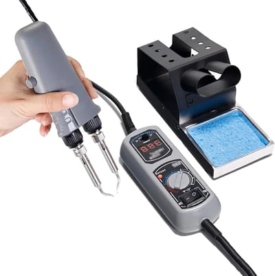 Hete Pincet - Mini Soldeerstation - Elektronica Reparatie - Instelbare Temperatuur - 200-480°C - Zwart