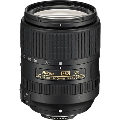 Nikon AF-S DX NIKKOR 18-300mm f/3.5-6.3G ED VR Lens zwart