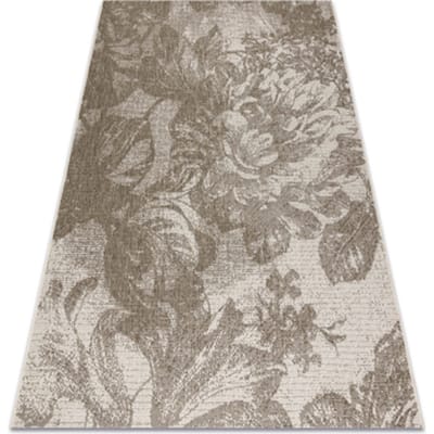 Kleden Rugsx Sisal tapijt SISAL FLOORLUX 20491 BLOEMEN Champag 140x200 cm