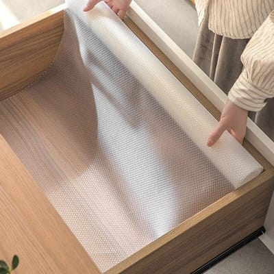 Ladenmat Herbruikbare plankafdekkingen Waterdichte schimmelkastmat Papieren antislip schoenen Kastenmat Tafelmat Placemat 45x150cm