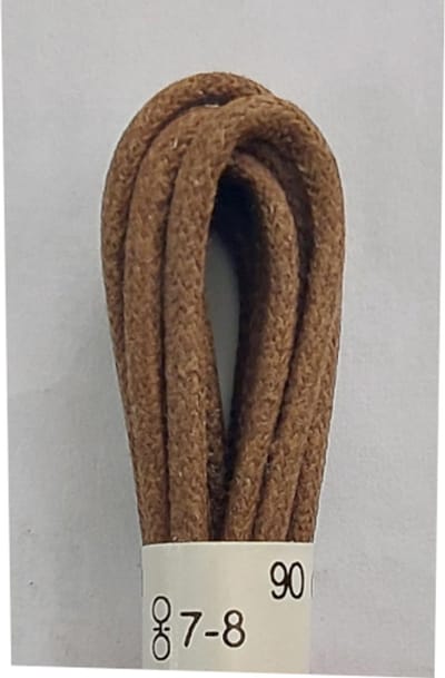 Ronilux Veter - Middel Bruin - Dun Rond - Wax - Lengte 90 cm - Dikte 2,5 mm - Schoenveter