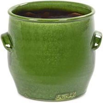 Serax Bloempot Sierpot Handles Groen D 16 cm H 16 cmcm